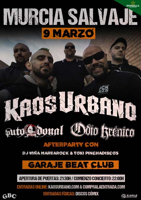 Kaos Urbano concert in Murcia